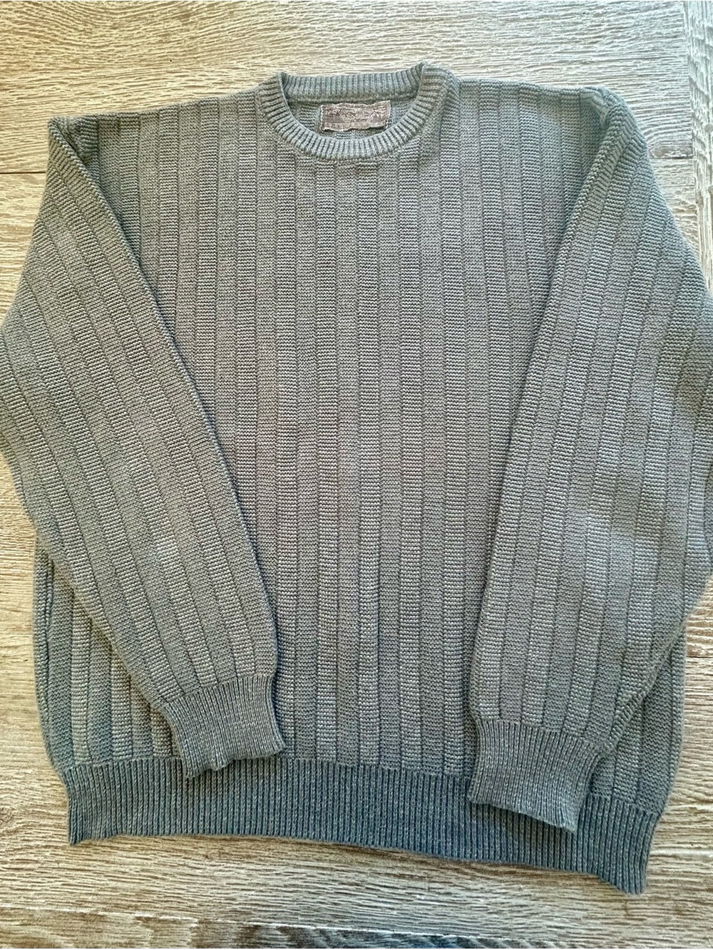 Men's Taupe/Olive Green VTG Shenandoah Knit Sweater
